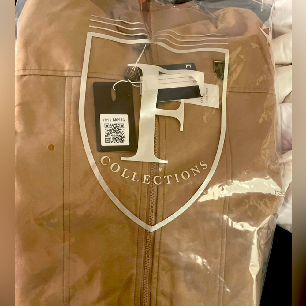 F-Collection Italian Suede Leather from M6976 Brown Men XL